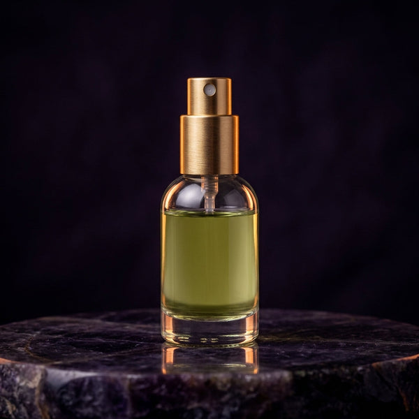 Green Vault fragrance decant vial